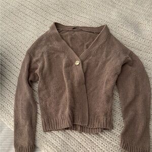 Abercrombie & Fitch Textural 1-Button Cardigan